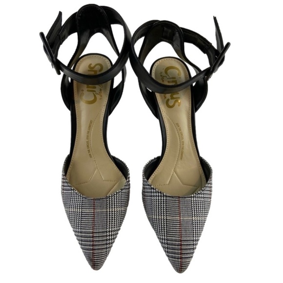 Circus by Sam Edelman Shoes - Circus by Sam Edelman Plaid Tabitha Ankle Strap Stiletto Heels Size 7.5 NEW